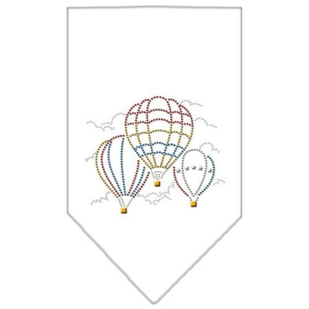 UNCONDITIONAL LOVE Hot Air Ballons Rhinestone Bandana White Large UN759752